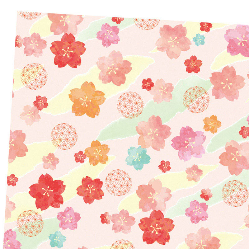 包装紙　半才　鞠桜