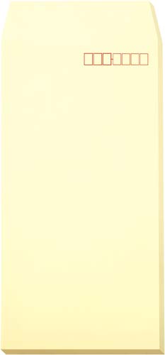 ソフトカラー封筒長３クリーム５０枚テープ付×２０画像