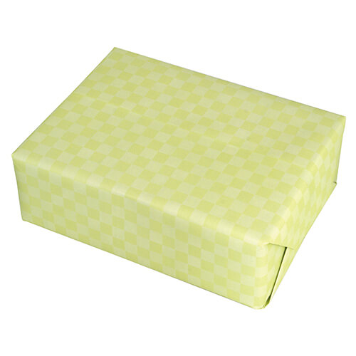 和モダン市松包装紙 ライトグリーン画像