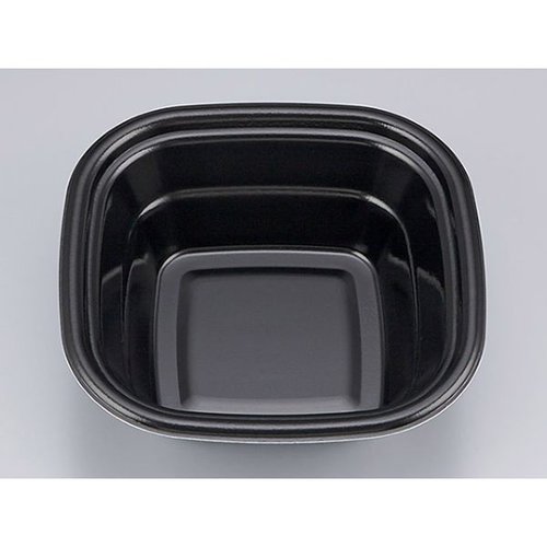 どんぶり容器 TN角丼17 黒 本体 シーピー化成 [小箱販売]