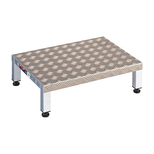 高床用ｱﾙﾐ製ｽﾃｯﾌﾟ 600×450×H190-220 1台