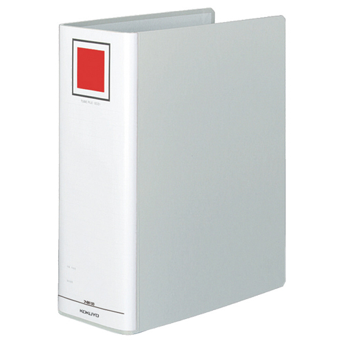 ﾁｭｰﾌﾞﾌｧｲﾙ(ｴｺ)片開きA4ﾀﾃ1000枚収容100mmとじ 背幅115mmｼﾙﾊﾞｰ 1ｾｯﾄ(10冊)画像