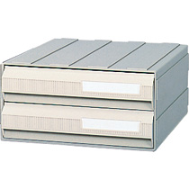 ﾋﾞｼﾞﾈｽｶｾｯﾀｰ A4 2段 ｸﾞﾚｰ 1台画像