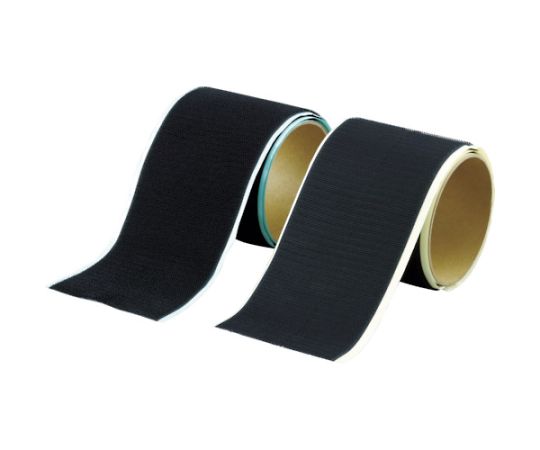 マジックテープ®セット弱粘着16mm×5m黒（1巻=1セット）画像