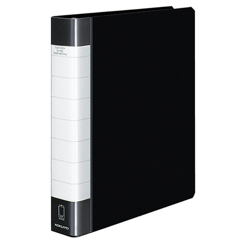 ｸﾘﾔｰﾌﾞｯｸ(ﾀﾌﾎﾞﾃﾞｨ) 替紙式 A4ﾀﾃ 30穴 50ﾎﾟｹｯﾄ付属 背幅48mm 黒 1冊画像