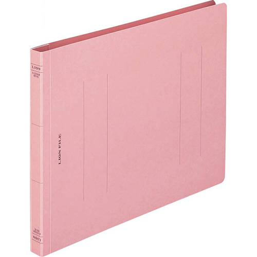 ﾌﾗｯﾄﾌｧｲﾙ(環境) 樹脂押え具 B5ﾖｺ 150枚収容 背幅18mm ﾋﾟﾝｸ 1ｾｯﾄ(10冊)画像