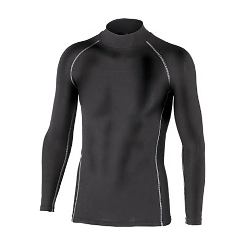 おたふく BTﾊﾟﾜｰｽﾄﾚｯﾁﾊｲﾈｯｸｼｬﾂ ﾌﾞﾗｯｸ M 1枚画像