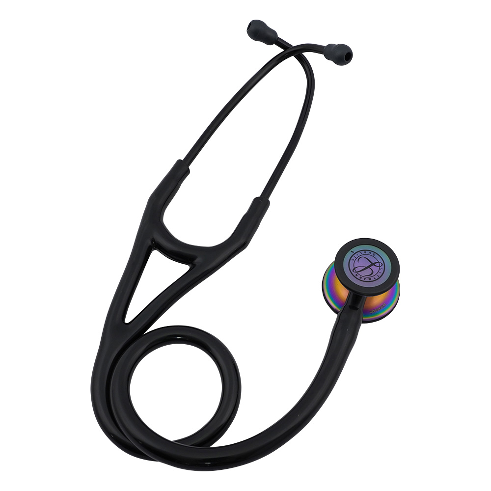 リットマン™ ステソスコープ [高感度ツーインワン・チューブ] ブラック/レインボー加工
