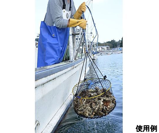 [L] 手袋・耐油(ニトリルゴム) ニトリルゴム製の手袋がサイドから見える状態