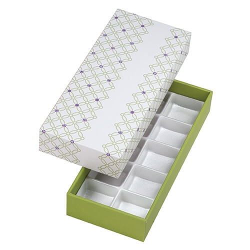 七宝つなぎ　もえぎ色１０ヶ入　トレー付画像