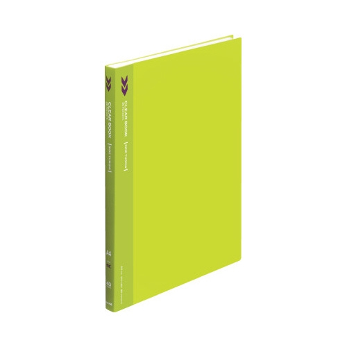 クリヤーブック＜Ｋ２＞サイドスロー　４０Ｐ黄緑画像