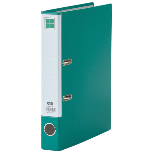 ﾚﾊﾞｰ式ｱｰﾁﾌｧｲﾙ A4ﾀﾃ 2穴 280枚収容 28mmとじ 背幅50mm 緑 1ｾｯﾄ(10冊)画像