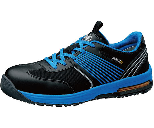 JSAA A種認定 先芯入りスニーカー エアクッション IA-801 静電 ブルー 22.5ｃｍ画像