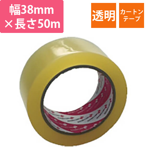ニチバン カートンテープNo.660PF 透明 38mm×50m 660PF38画像