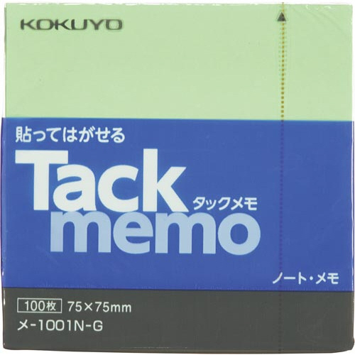 タックメモ　ノートタイプ　７５×７５　緑画像