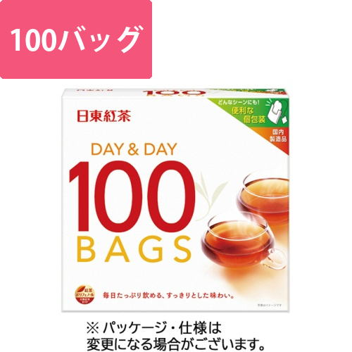 日東紅茶　デイ&デイ　ティーバッグ　1箱(100バッグ)画像
