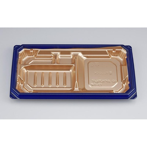 シーピー化成 弁当容器 BFNアルバ13-1平 ロゼGN 本体画像