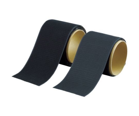 マジックテープ®強粘着　幅100mm長さ1m黒（1巻=1セット）画像