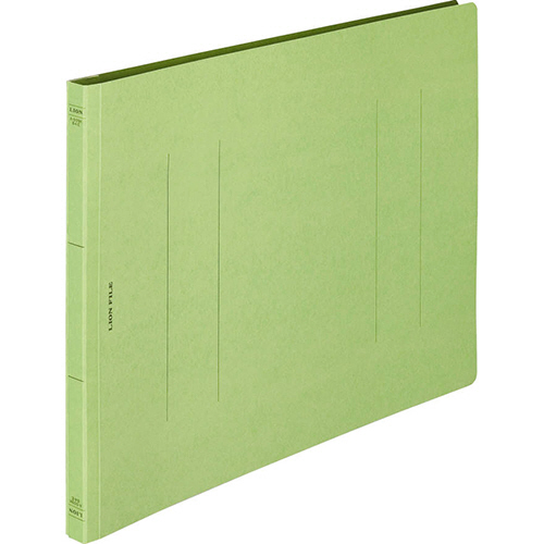 ﾌﾗｯﾄﾌｧｲﾙ(環境) 樹脂押え具 B4ﾖｺ 150枚収容 背幅18mm 緑 1ｾｯﾄ(10冊)画像