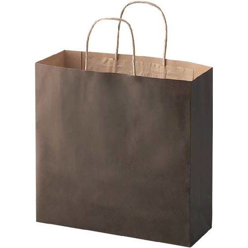 手提袋　茶Ｍ　茶　５０枚×６画像