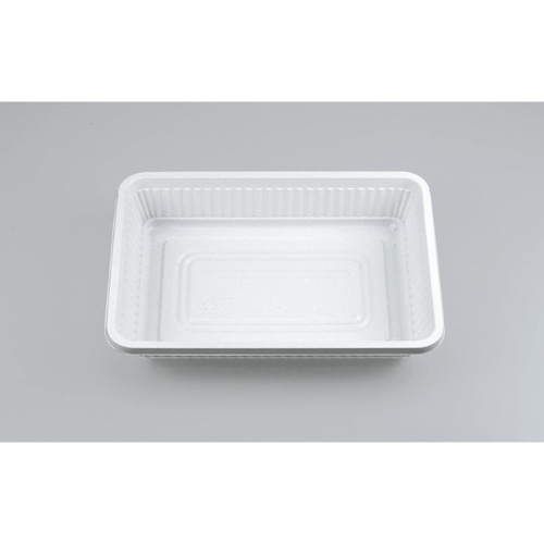 シーピー化成 弁当容器 耐熱-6 ホワイト 本体(B)画像