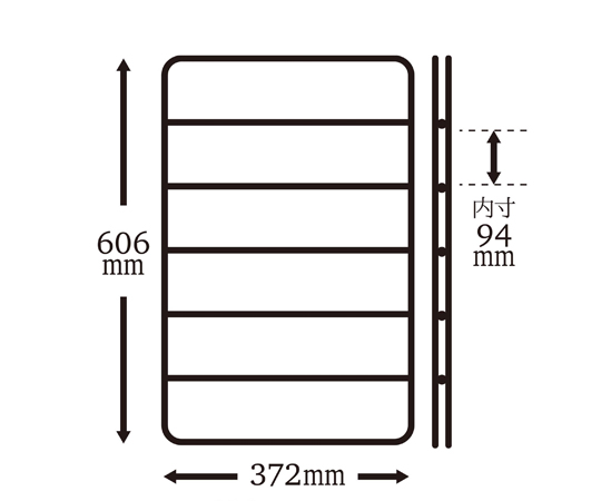 壁面収納　Dulike　デュライク　1×4材4枚用　棚パネル　白　606×372mm 白い棚パネルが正面から見える状態、木目調のテクスチャと滑らかな表面が際立っている。