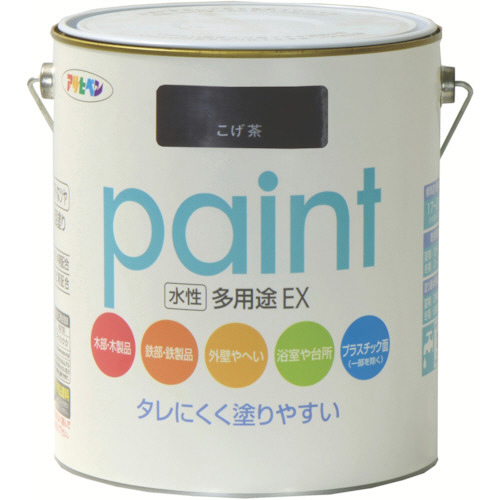 水性多用途EX 1.6L こげ茶 1缶画像