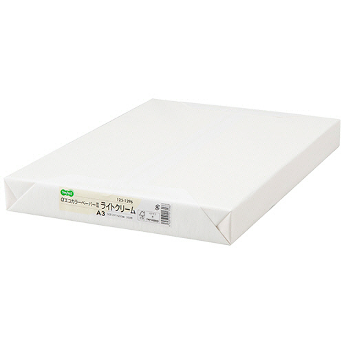 αｴｺｶﾗｰﾍﾟｰﾊﾟｰII A3 ﾗｲﾄｸﾘｰﾑ 1冊(500枚)画像