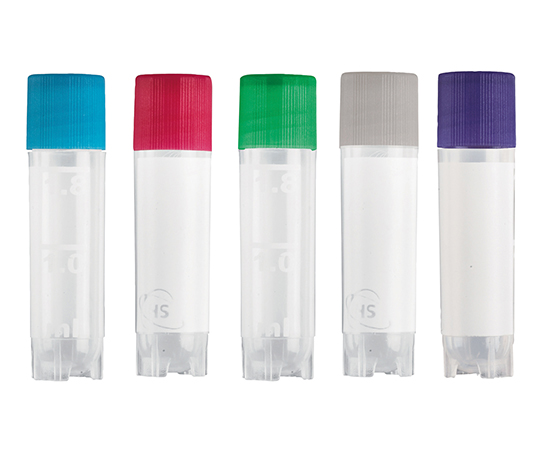 クライオバイアル 2mL （滅菌） 5色アソート 50本/袋×10袋入