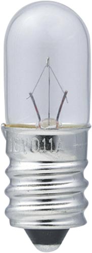 配電電球１８Ｖ　Ｅ１２　クリア画像