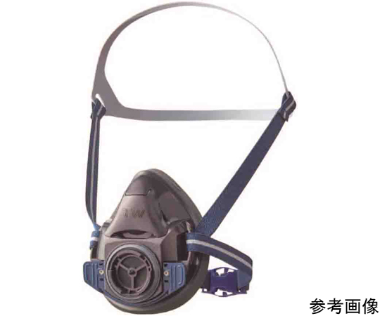 防じん・防毒両検定マスク/半面形/　Mサイズ/烏羽色（ブラック）画像