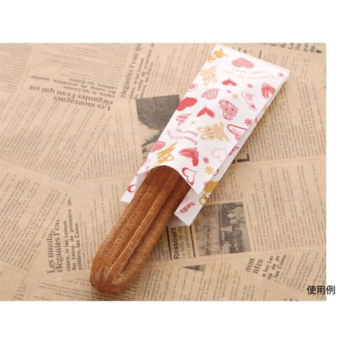 大阪ポリエチレン販売 スナック袋 CRS-4チュロス袋(スイートハート)画像