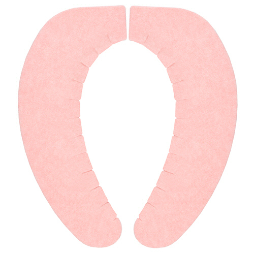 おくだけ吸着 ｽﾞﾚなーいﾍﾞﾝｻﾞｼｰﾄ 無地 ﾋﾟﾝｸ 1組画像