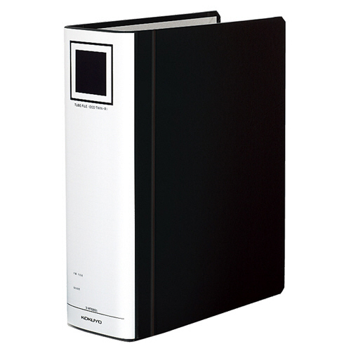 ﾁｭｰﾌﾞﾌｧｲﾙ(ｴｺﾂｲﾝR)用替表紙 A4ﾀﾃ 80mmとじ 黒 1ｾｯﾄ(10冊)画像