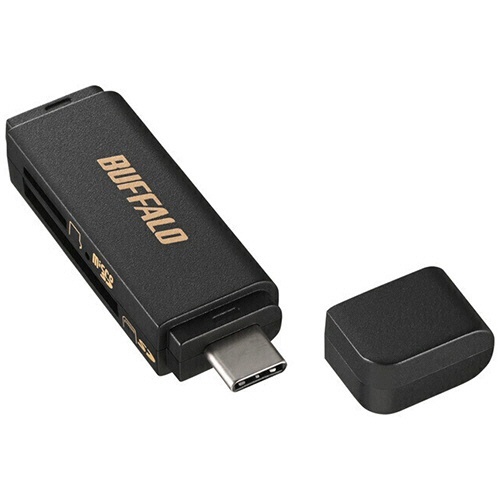 USB3.0 Type-C接続ｶｰﾄﾞﾘｰﾀﾞｰ SD用直挿し ﾌﾞﾗｯｸ 1個