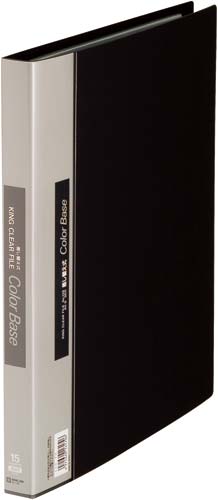 カラーベース差替式黒Ａ４縦背幅２５ｍｍ３０穴３冊画像