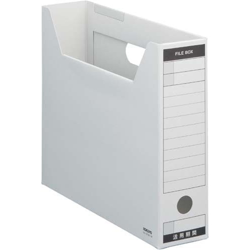 ファイルボックス　Ｂタイプスリム　Ａ４横　灰　５個画像