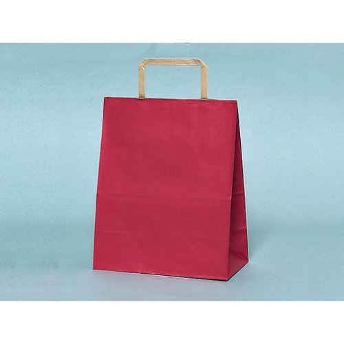 紙手提袋 SS-1 レッド 平紐 福助工業 [ケース販売]画像
