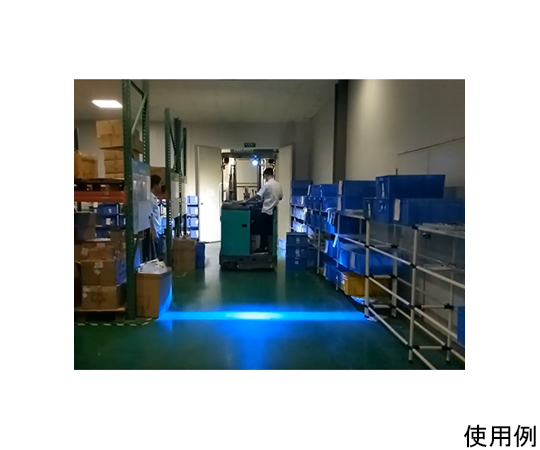 DC10-60V/15W 安全警告灯/LED(2個入) 鮮やかなオレンジ色のライトが点灯している様子