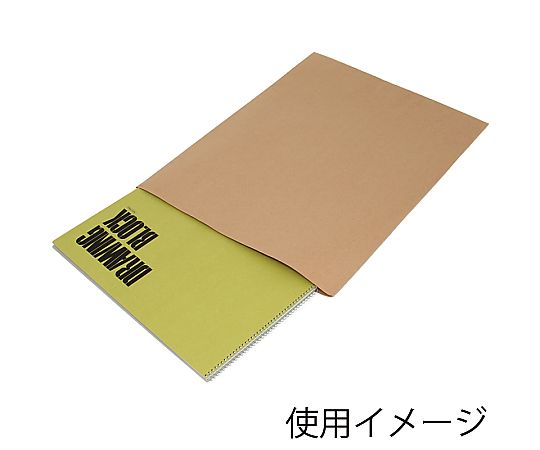 平袋　柄小袋　ストレートタイプ　M　未晒無地　20枚 シンプルな無地の小袋が整然と並べられた状態