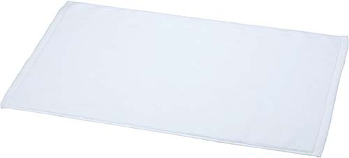 業務用スレン染め　バスマット　ホワイト　５枚入画像