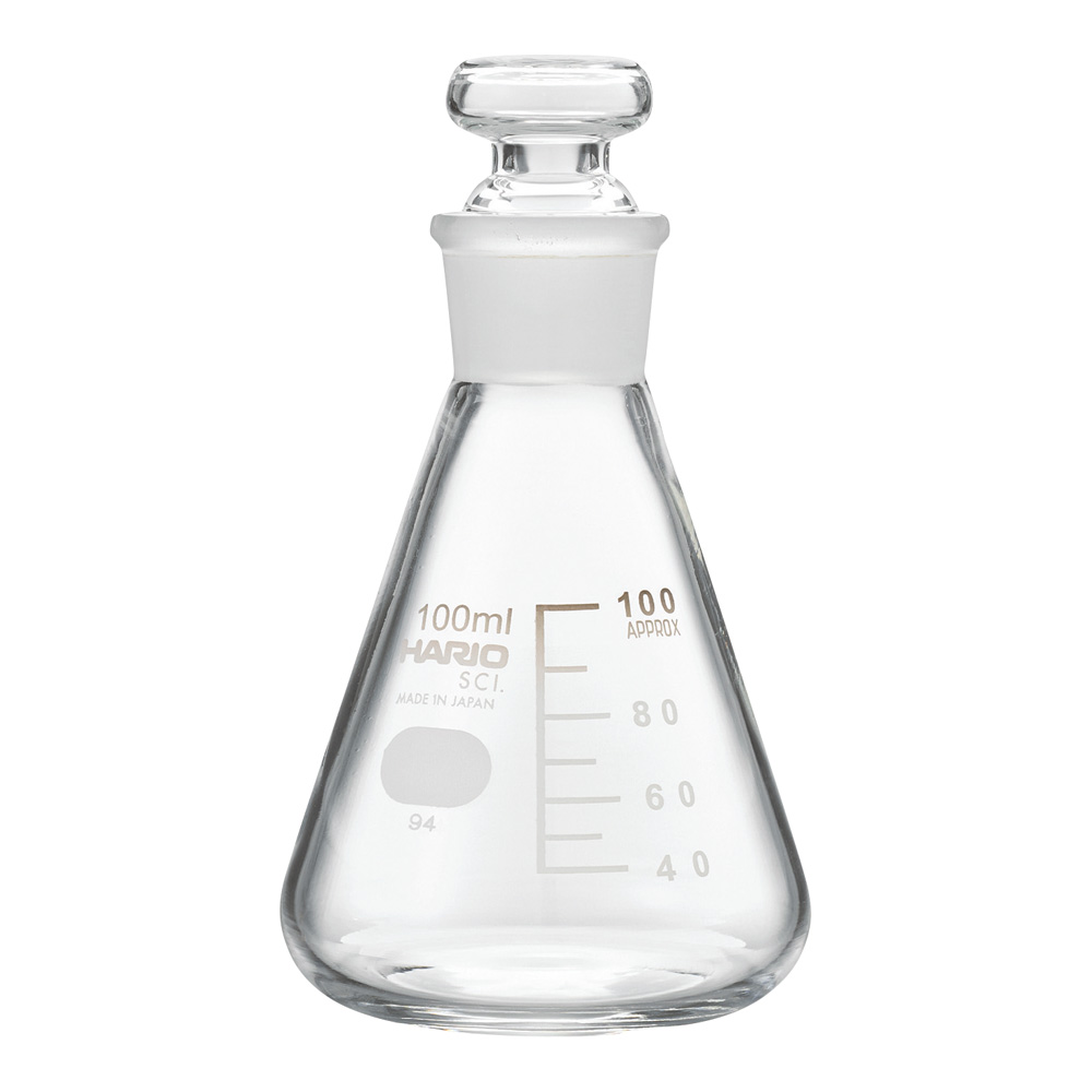 共栓三角フラスコ 100mL（TS22）画像