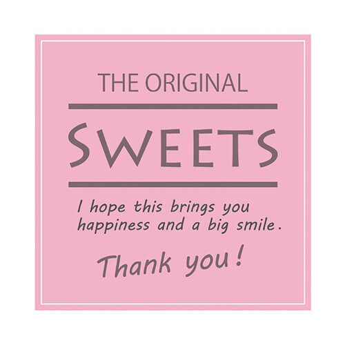 ギフトシール Ｓｗｅｅｔｓ スクエアピンク ９０片画像