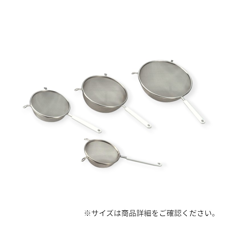 調理用品 ウロコ PC白柄ストレーナー 22cm画像