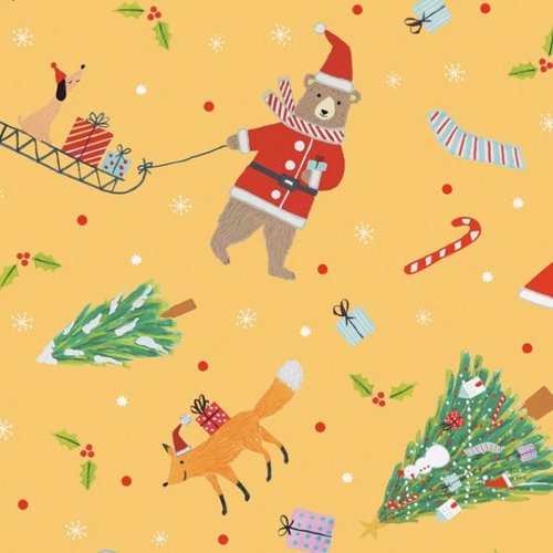クリスマスベアラー包装紙-1(50枚) ヘッズ画像