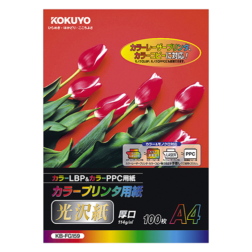 ｶﾗｰﾌﾟﾘﾝﾀ用紙(光沢紙) A4 1ｾｯﾄ(500枚:100枚×5冊)画像