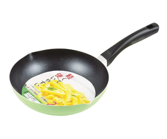 デリシュ　ふっ素加工深型フライパン　24cm　グリーン画像