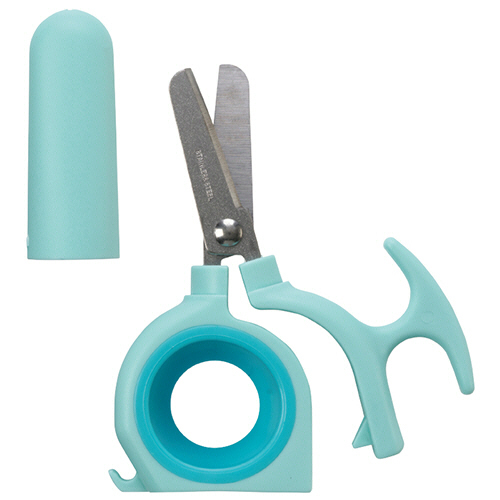 3機能はさみ ﾐﾝﾄﾌﾞﾙｰ 1本画像