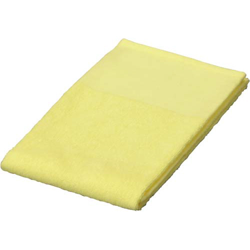 業務用ショートパイルスレンタオル　イエロー　６枚画像