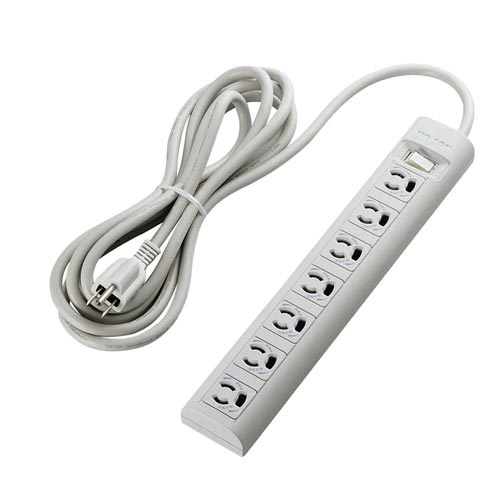 ＯＡタップ３Ｐ７個口　マグネット　スイッチ　３ｍ画像